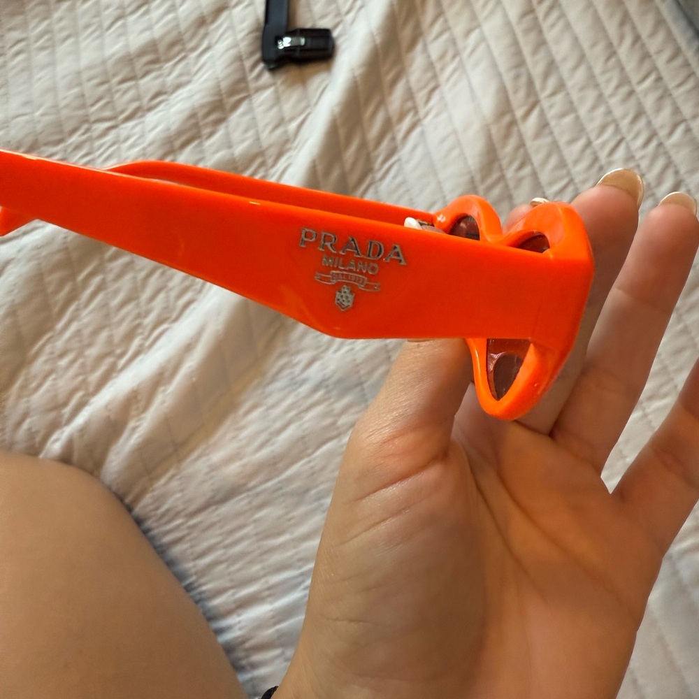 Prada Vibrant Orange Cat-Eye Sunglasses - Picture 6 of 7